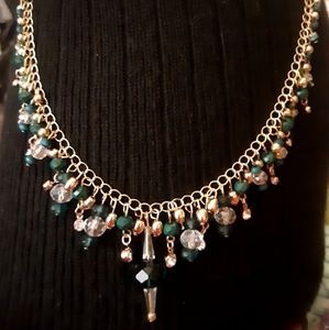 Handmade 20" Gold Metal Dangle Necklace